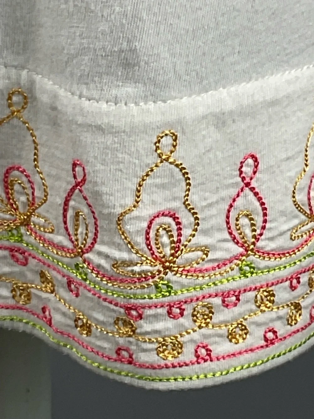 Lilly Pulitzer Embroidered Palm Beach Tunic Top White Pink Green Gold Small - Picture 12 of 16